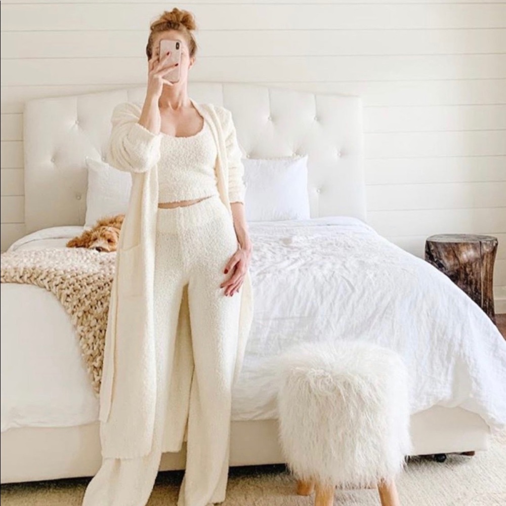 Skims cozy knit bone pants xxs xs collection - Picture 5 of 14